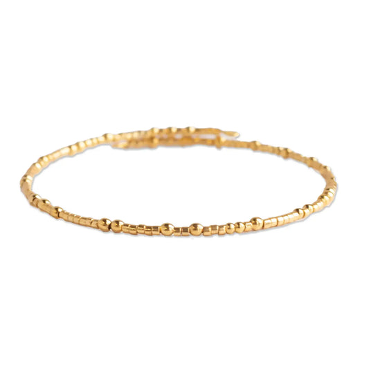 Gold, Delicate Stacking Bracelet