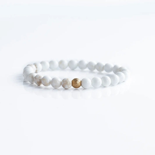 Gemstone Bracelets-Howlite | 6mm | Crystals & Stones